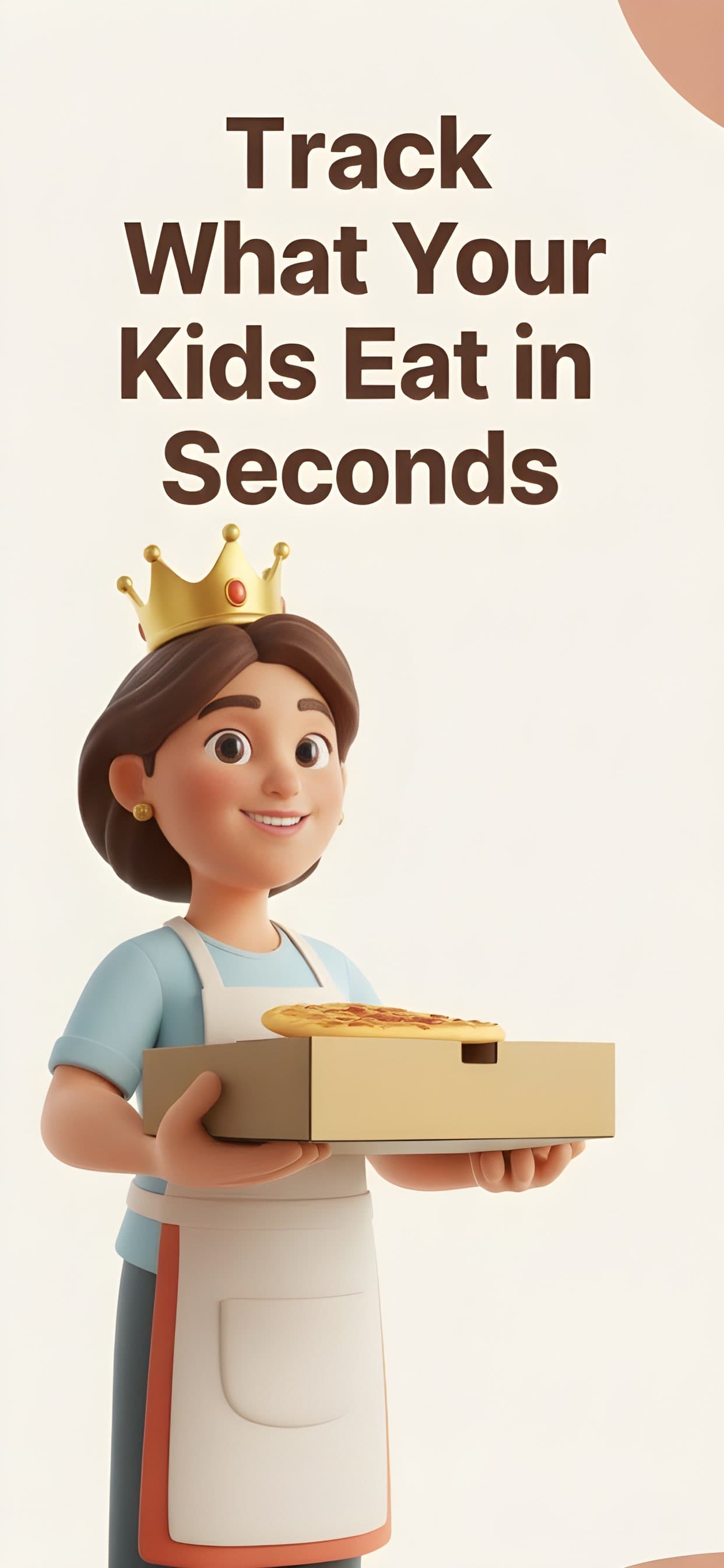 NurtureAI App Store artwork showing a parent with a meal